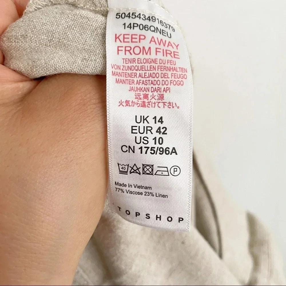 Topshop | linen romper - Picture 7 of 7